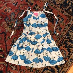 🌸Final Sale🌸Vintage Ballerina Pattern Dress